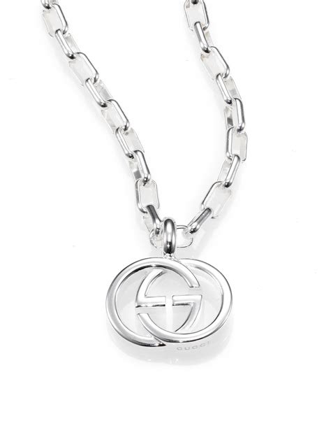 women's gucci necklace silver|designer silver necklaces for women.